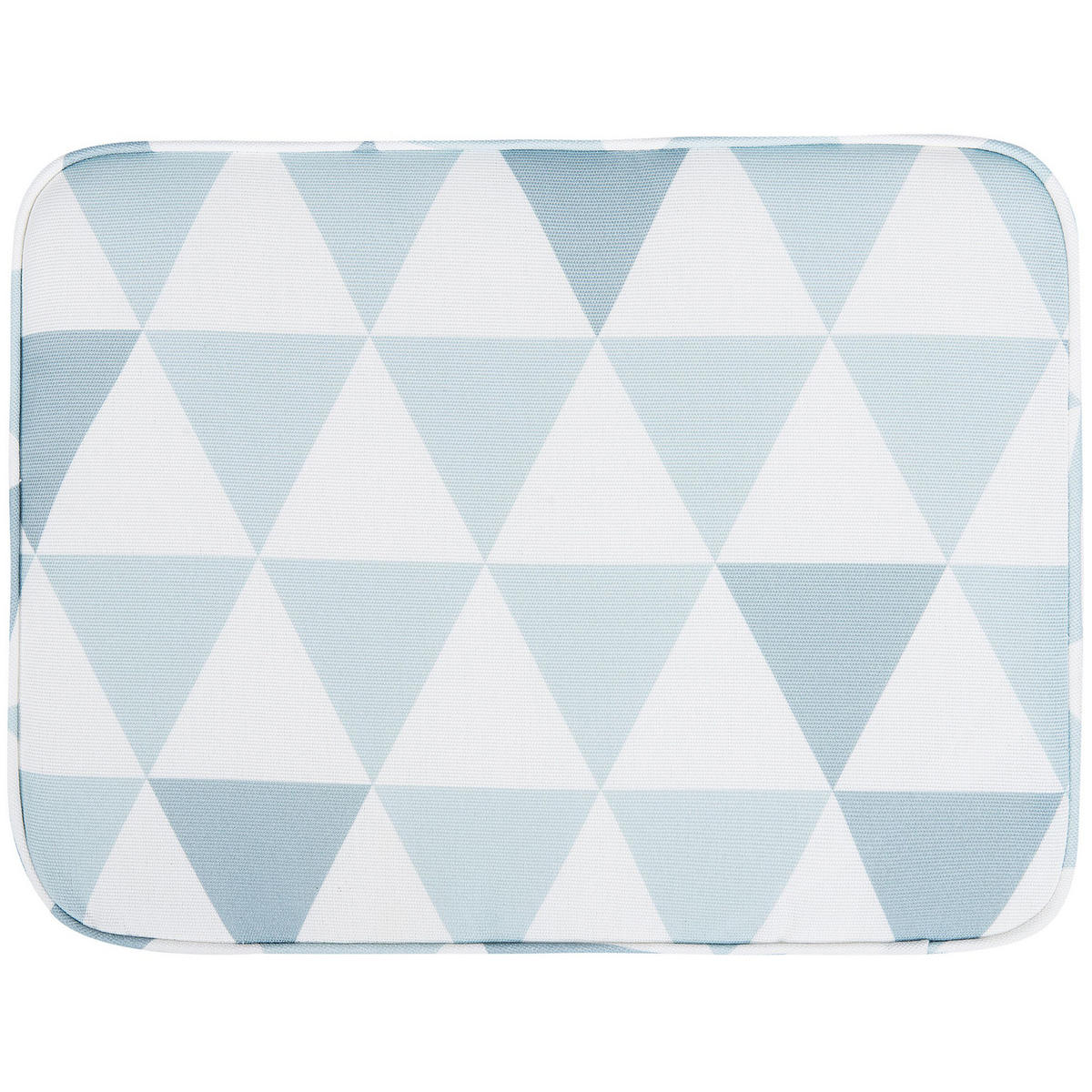 SITZKISSEN Weiß 29 x 38 cm Fiji - Blau/Weiß, Textil (38/5/29cm) - Beliani