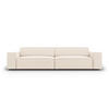 SOFA Jodie aus Samt leichtes beige 4 Sitzplätze - Beige, Textil (244/70/102cm) - Micadoni