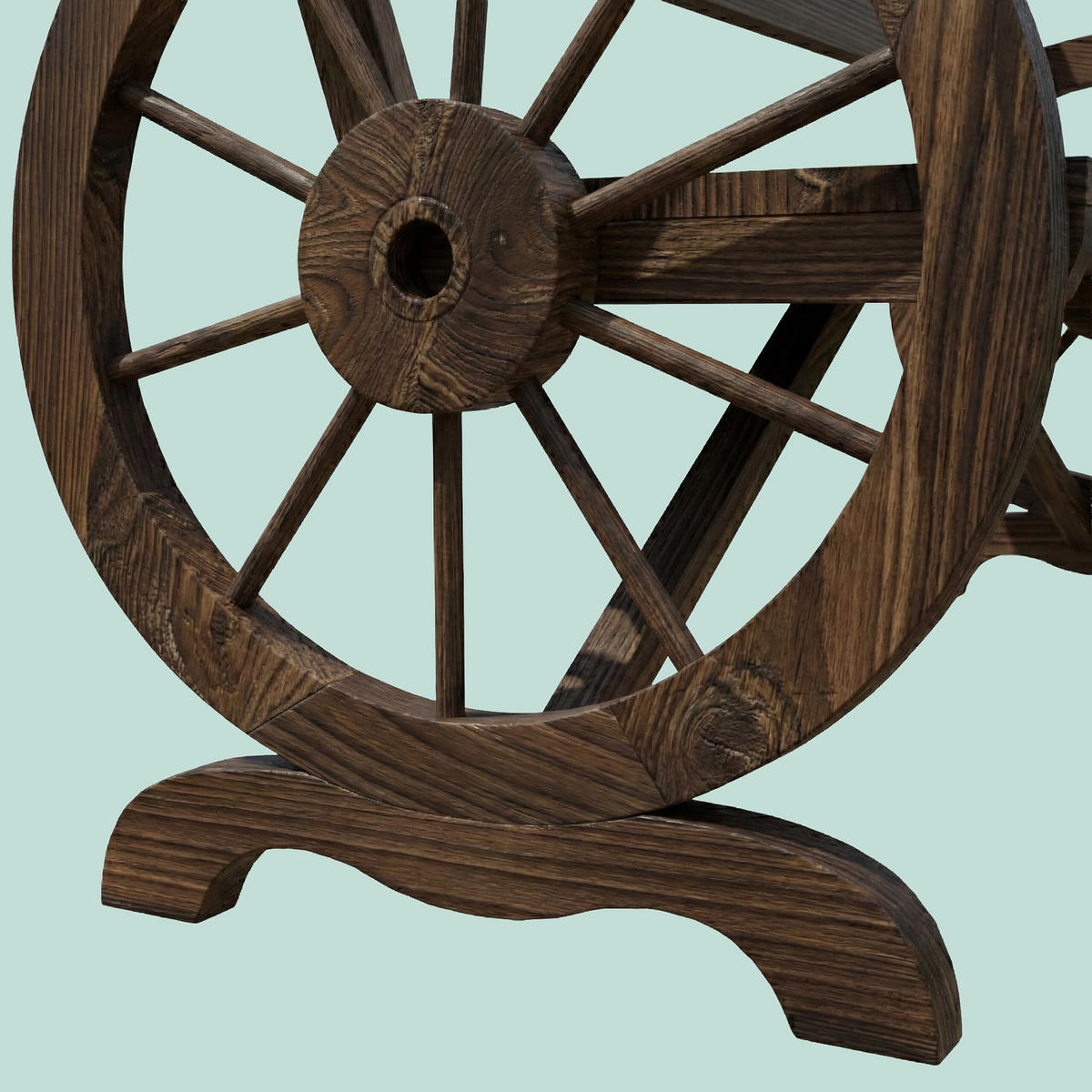 GARTENBANK - Dunkelbraun, Holz (58/80/114cm) - Relaxdays