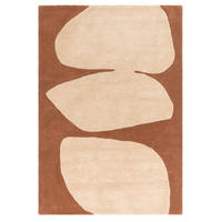 TEPPICH modern handgetuftet STICK Orange 160 x 230 cm - Orange, Naturmaterialien (160/230cm) - Novatrend