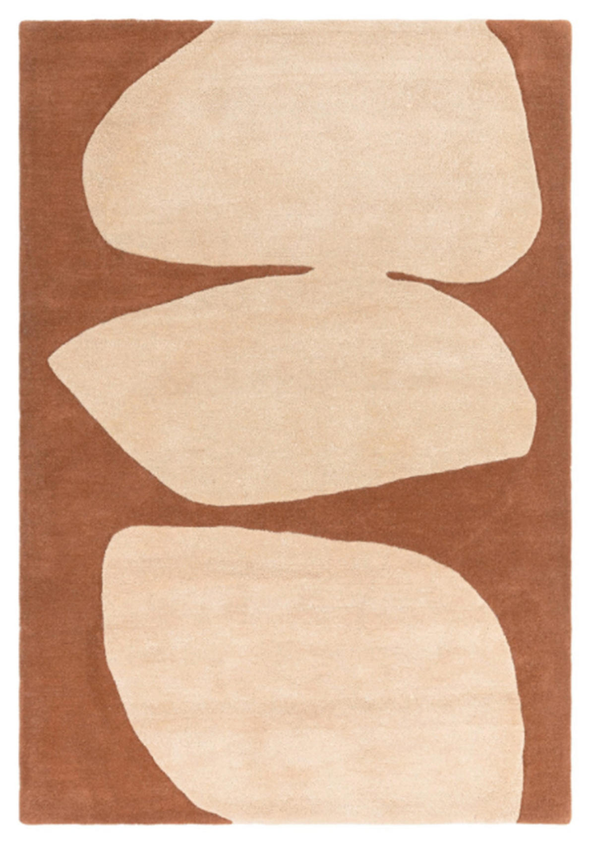 TEPPICH modern handgetuftet STICK Orange 160 x 230 cm - Orange, Naturmaterialien (160/230cm) - Novatrend