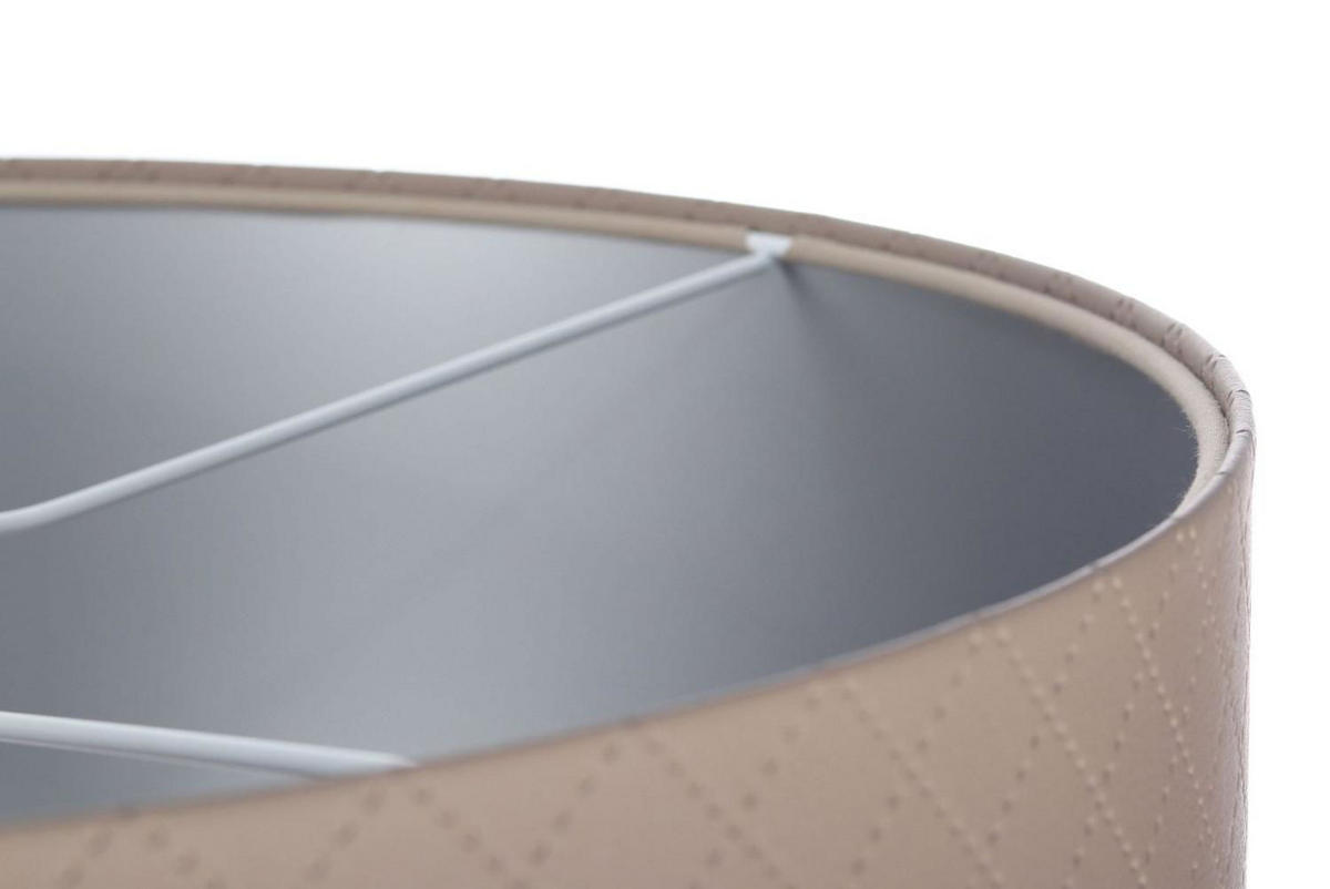 HÄNGELEUCHTE Silber 50/25 cm - Beige/Silberfarben, Kunststoff (50/0.8/25cm) - ONZENO