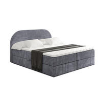 BOXBETT mit Matratze H3 und Lattenrost - NOX - 160x200 - Dunkelgrau Casablanca - Dunkelgrau, Holzwerkstoff/Kunststoff (160/200cm) - ALTDECOR