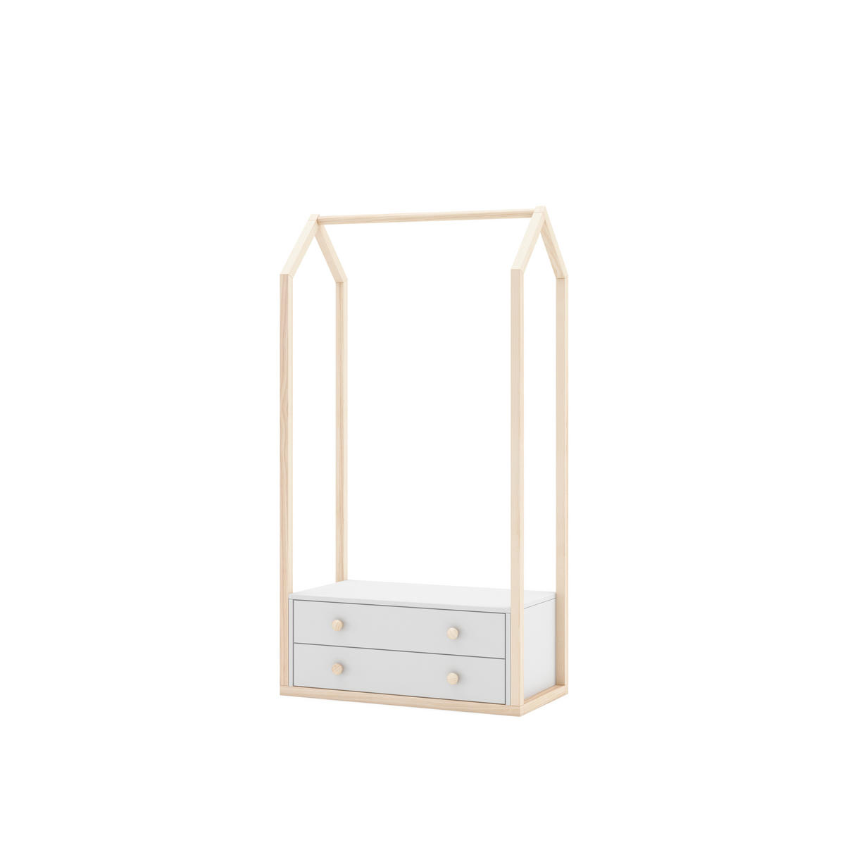 SCHRANK Esteban Beige 80/40/170 cm - Beige, Holz (40/170/80cm) - Calicosy