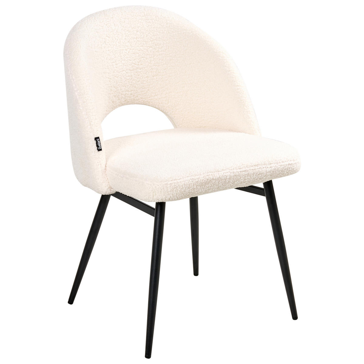 JÍDELNÍ ŽIDLE sada 2 ks Polyester Bílá Onaga - bílá, kov/textil (52/77/56cm) - Beliani