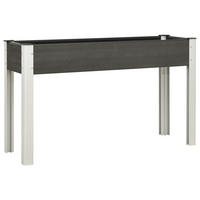 GARTEN-HOCHBEET Grau 120x40x75 cm WPC - Grau, Kunststoff (120/75/40cm) - furnicato