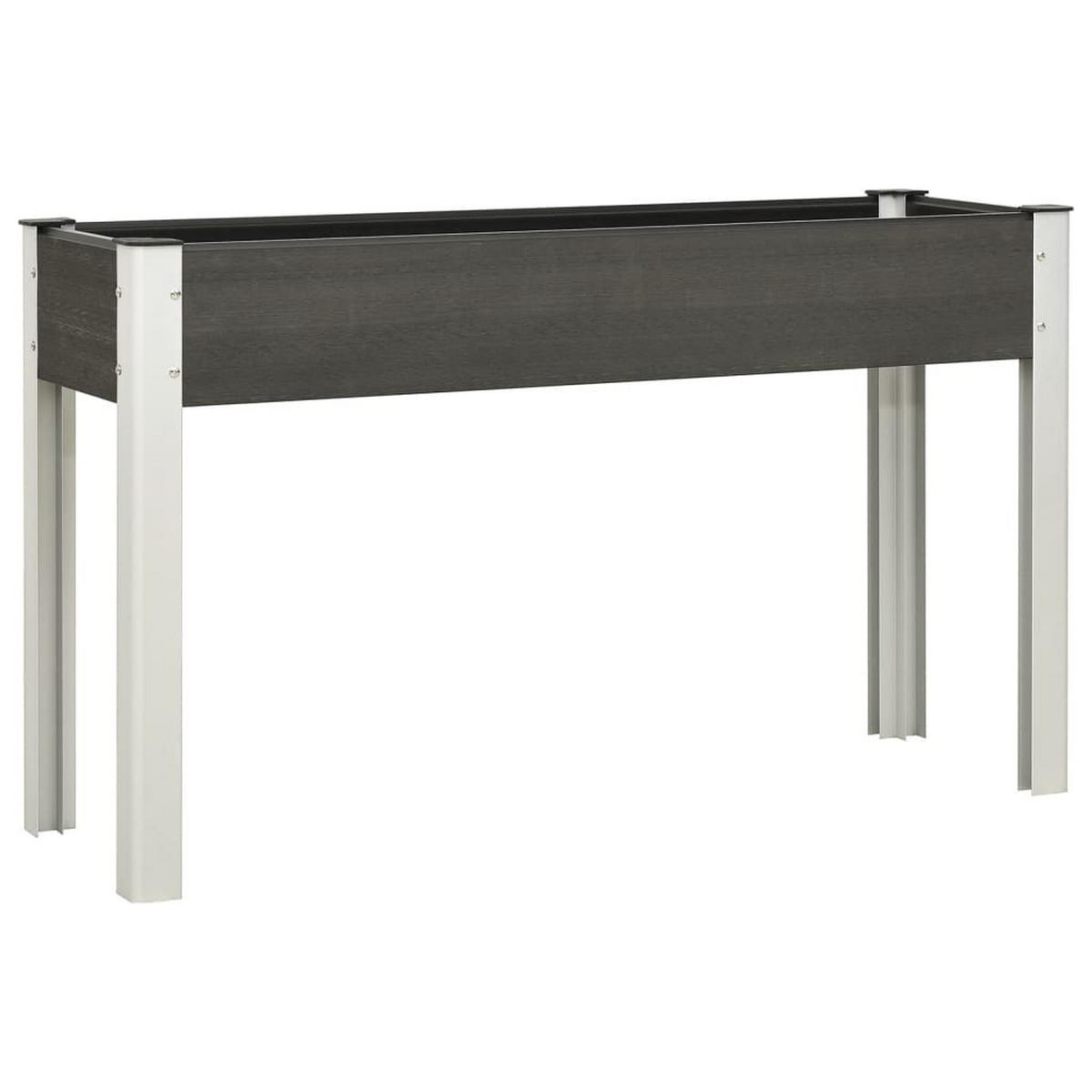 GARTEN-HOCHBEET Grau 120x40x75 cm WPC - Grau, Kunststoff (120/75/40cm) - furnicato