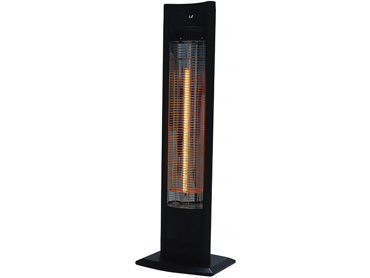 AUSSENHEIZUNG tornado Schwarz - Schwarz, Metall (4/17.2/104cm) - Habitat Garten