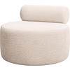 SESSEL Noelle rund, Beige Boucle 90 x 90 x 78 cm - Champagner/Schwarz, Kunststoff/Textil (90/78/90cm) - WFL GROUP