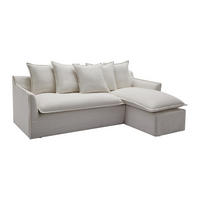 ECKSOFA - Ecke wechselbar - melierter Stoff - Beige - PENIOLA - Beige, Textil (165/260cm) - Vente-Unique