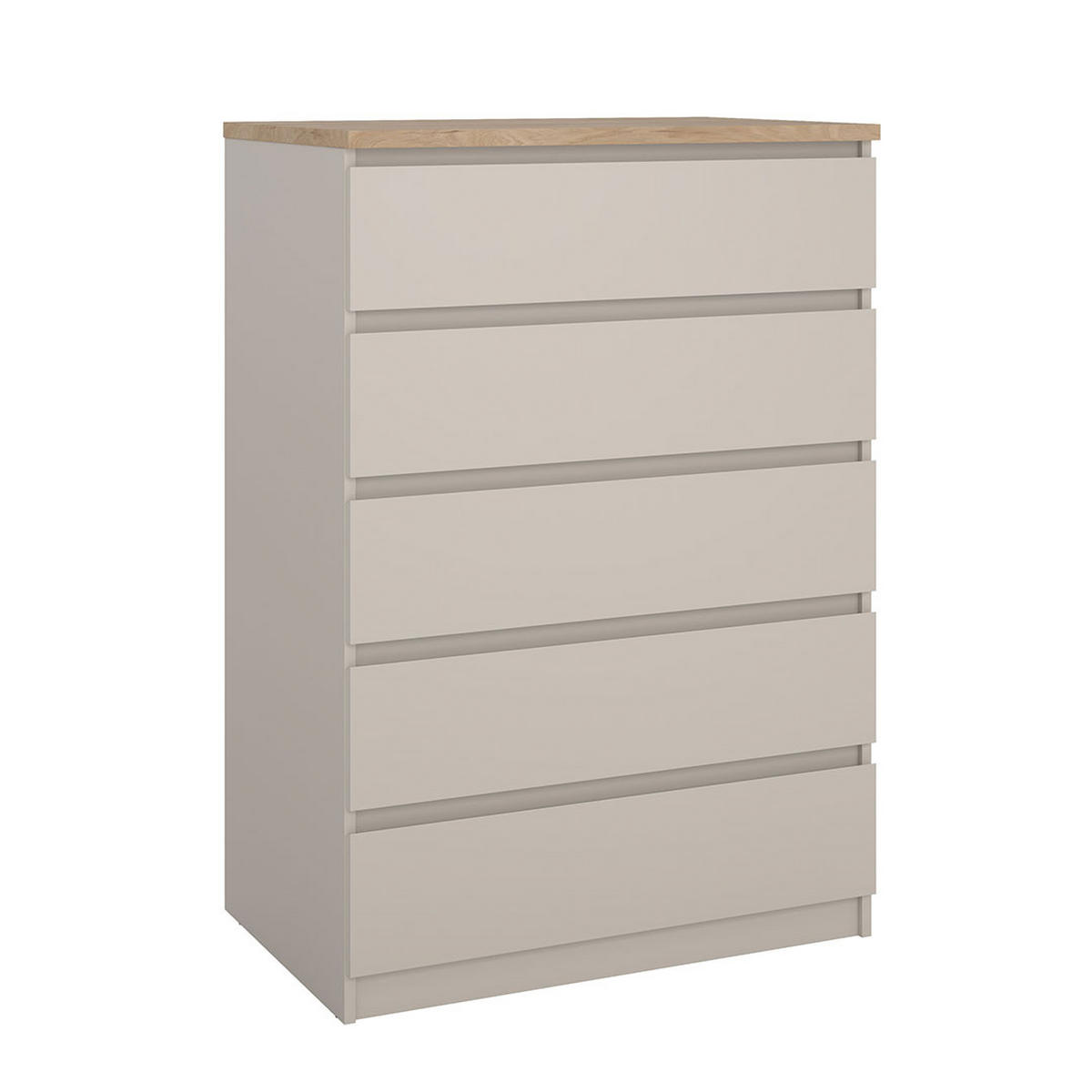 KOMMODE, Naia, Eiche, Holzwerkstoff, 77 x 50 x 112 cm - Eichefarben, Holzwerkstoff (77/112/50cm) - ebuy24