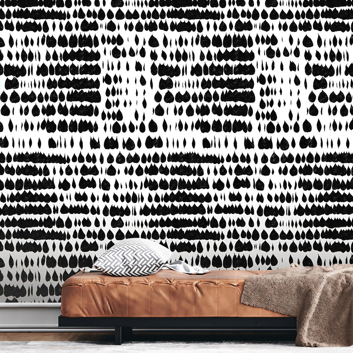 TAPETE Modern aus echtem Papier, 200x280cm, 8 Bögen - Weiß, Papier (200/280cm) - WALLPAPERS4BEGINNERS