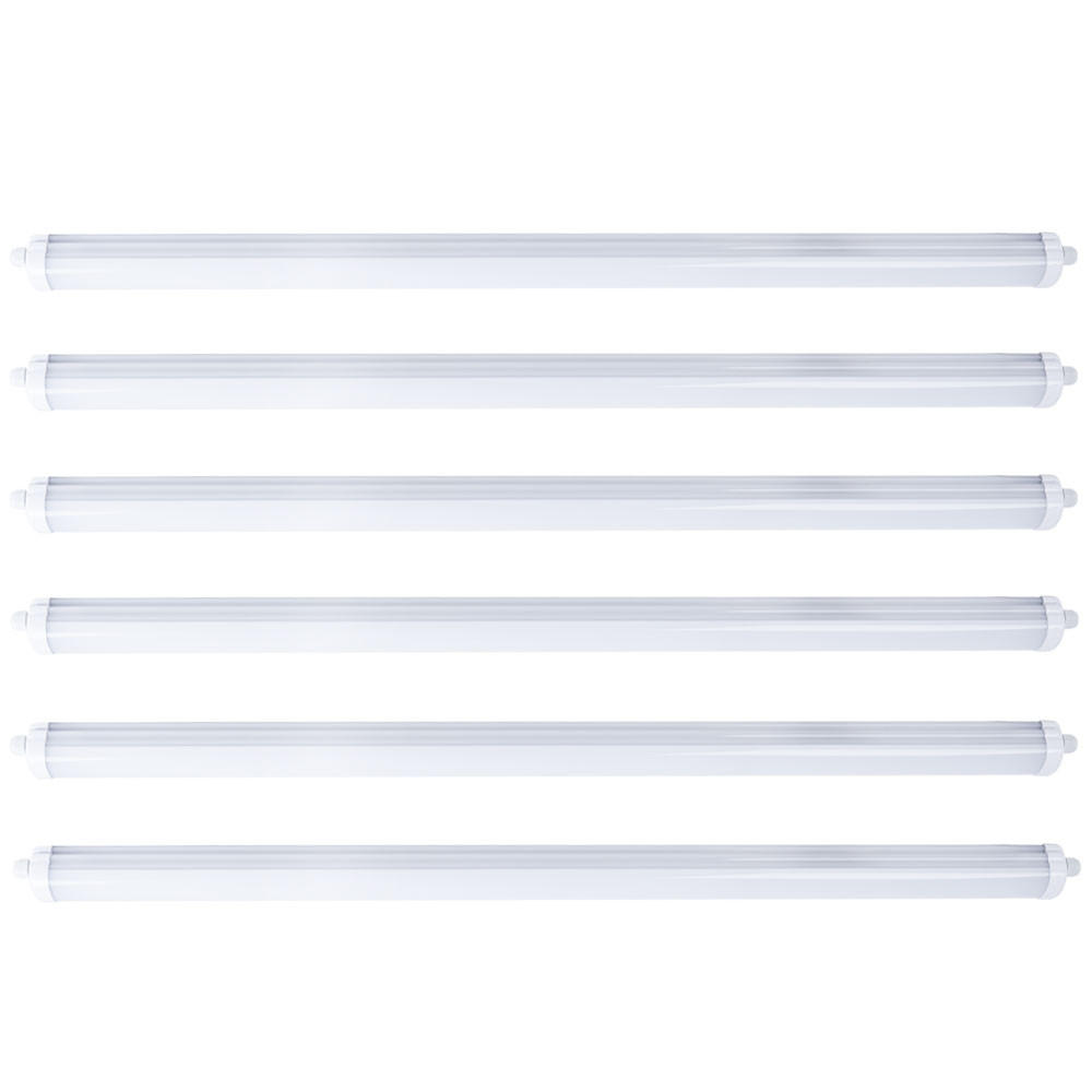 LED DECKENLEUCHTE Wannenleuchte Weiß - Weiß, Kunststoff (150/6.5/5.8cm)