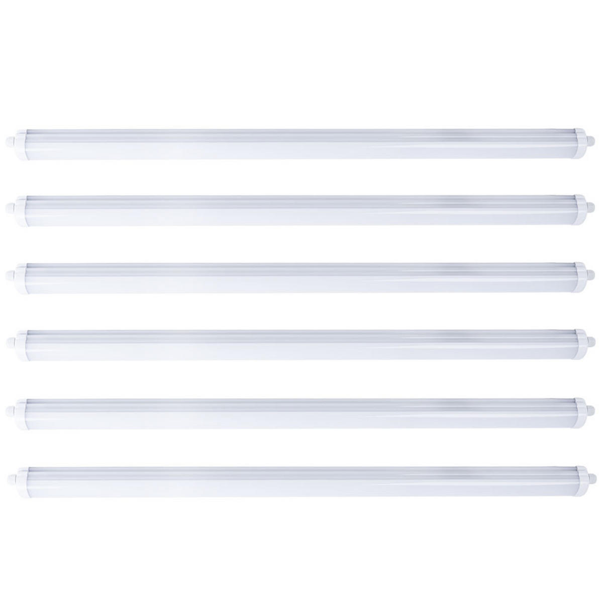 LED DECKENLEUCHTE Wannenleuchte Weiß - Weiß, Kunststoff (150/6.5/5.8cm)