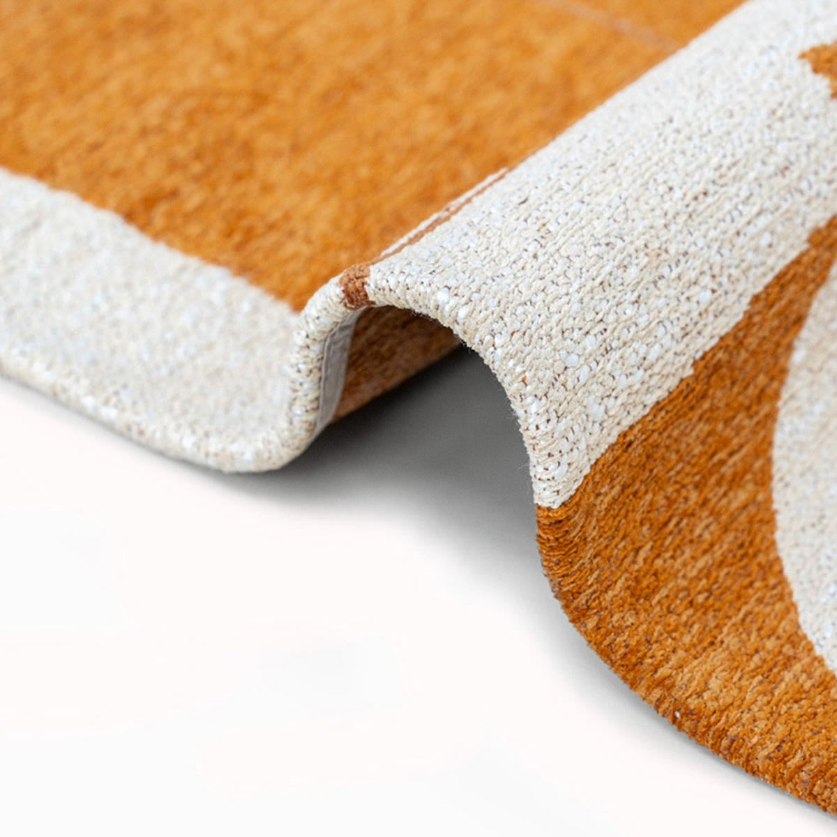 TEPPICH Curry Craft Papercut 80/250 cm - Gelb, Kunststoff/Textil (80/250cm) - Louis De Poortere