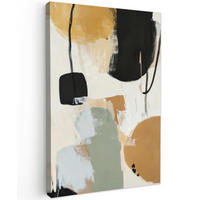 LEINWANDBILD Farbe - Abstrakt - Farben 40x60 cm - Currygelb, Textil (40/60cm) - MuchoWow