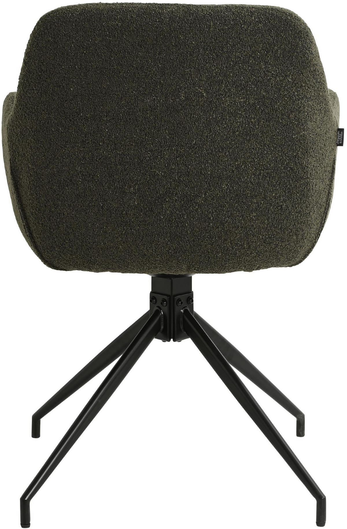 ARMLEHNENSTUHL Stoff Dunkelgrün - Dunkelgrün, Textil/Metall (58/83/61cm) - CLP