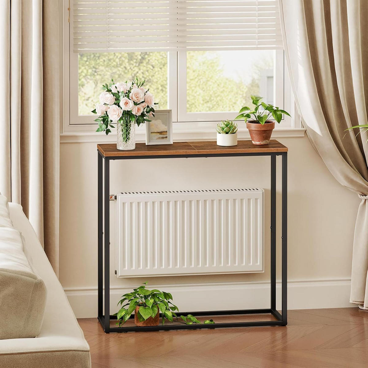 KONSOLENTISCH Braun Kleiner Ausstellungstisch - Braun, Holz (20/75/76cm) - Hoobro