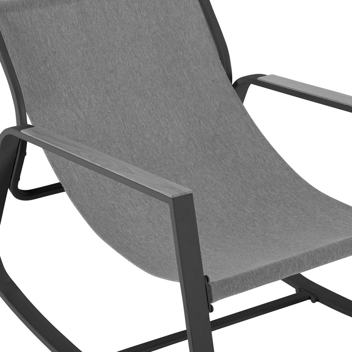 SCHAUKELSTUHL Felinio 73/79/104 cm - Schwarz, Metall (73/104/79.5cm)