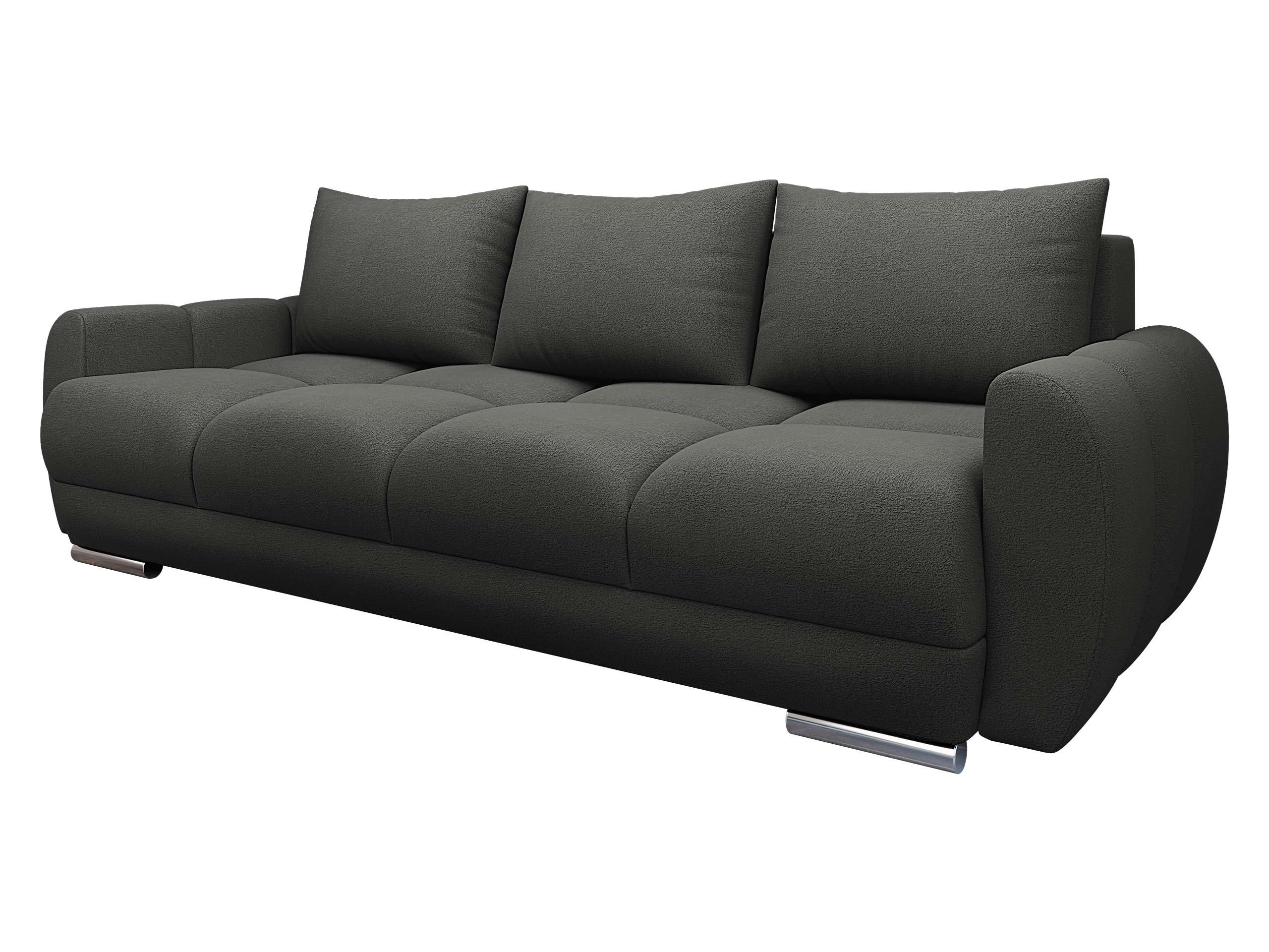 SCHLAFSOFA Logo 3 - Anthrazit/Silberfarben, Holz/Kunststoff (234/89/97cm) - MIRJAN24