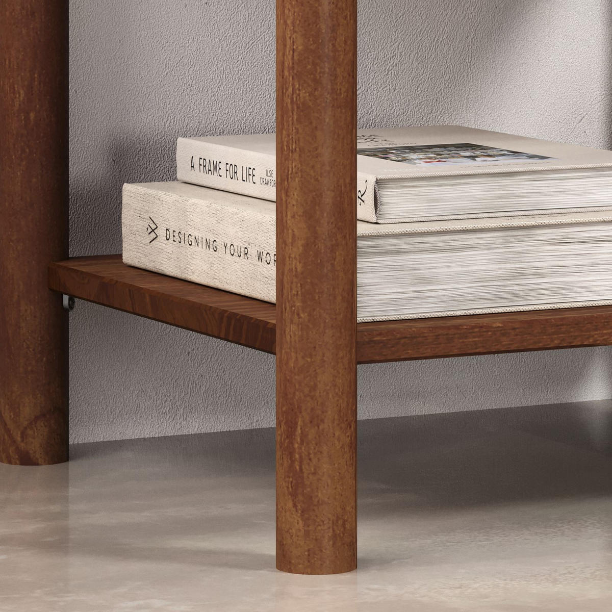 NACHTKOMMODE CEFIRA Kastanie - Kastanienfarben, Holz (50/51/41cm) - IDIMEX