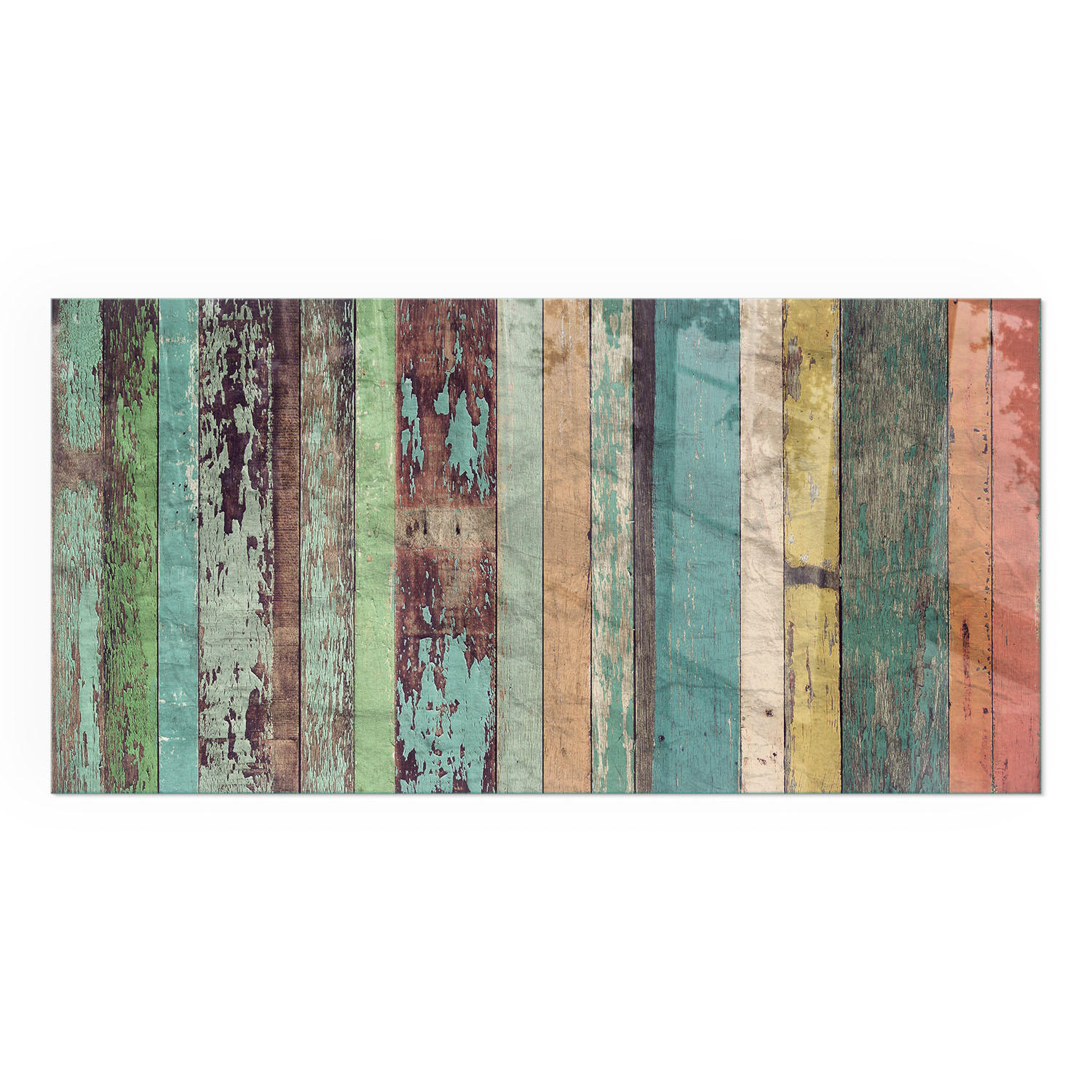 GLASPLATTE für Kamin 120x60 cm - Türkis, Glas (120/60/0.4cm) - TULUP