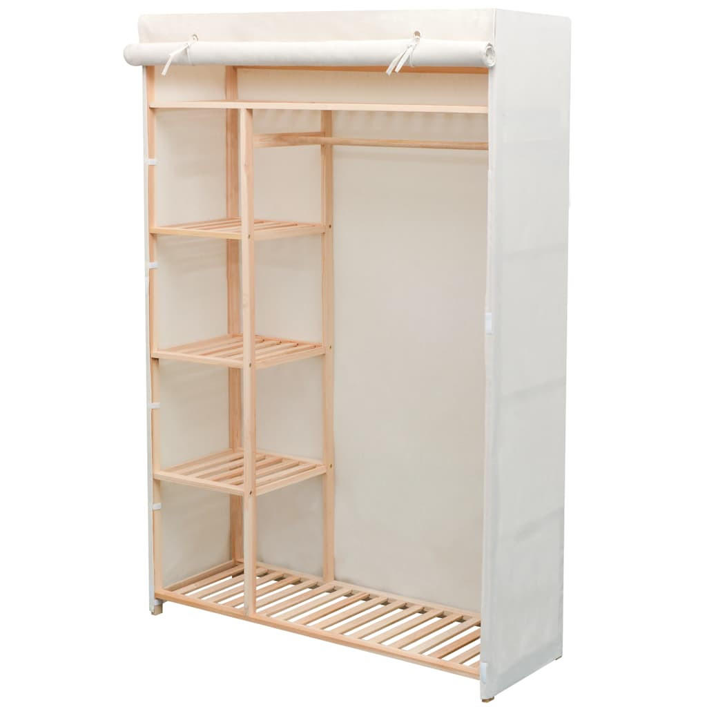 vidaXL Stoffschrank Braun 110x170x40 cm