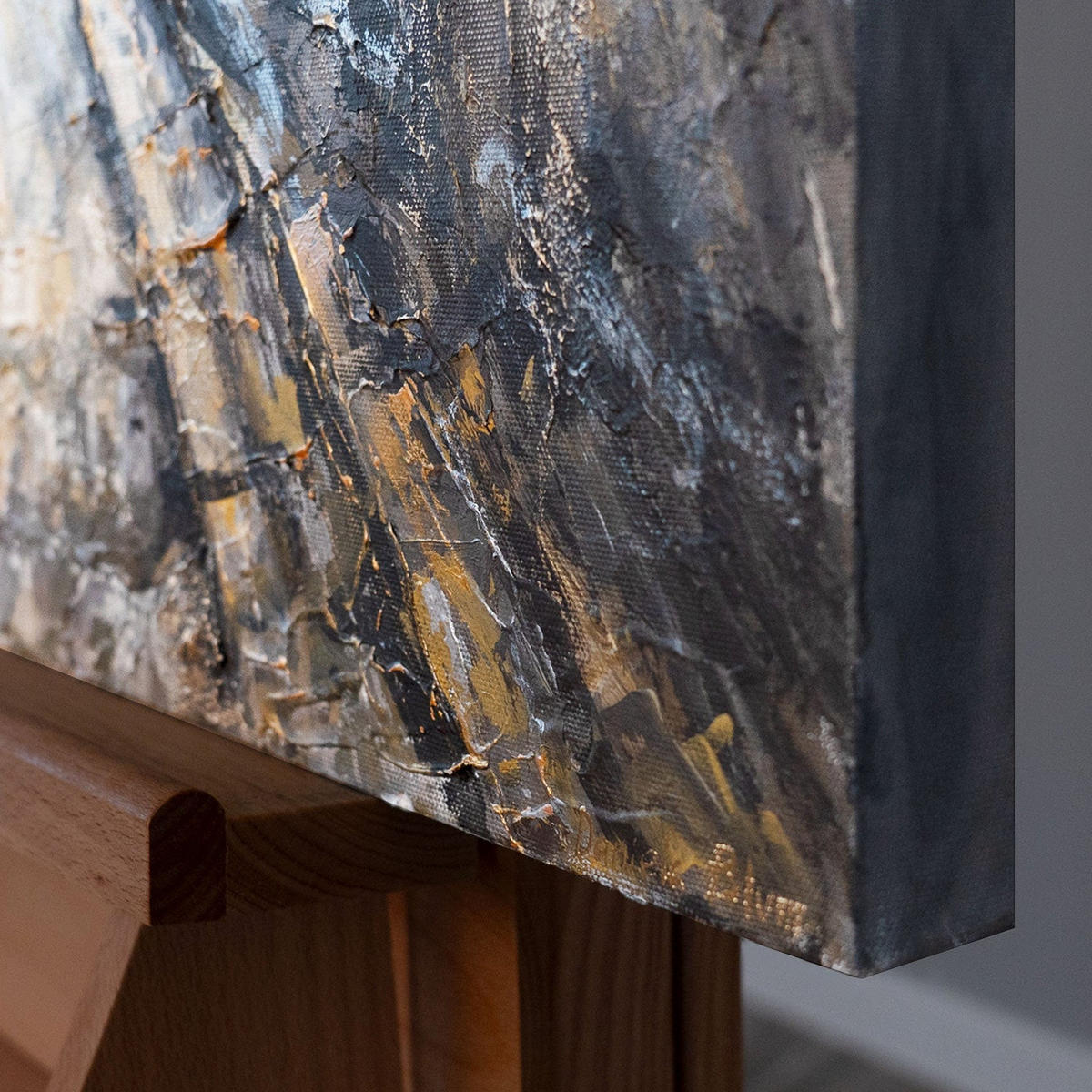 GEMÄLDE Antike Kathedrale auf Keilrahmen 115x50 cm - Multicolor, Holz (115/50cm) - YS-art gallery