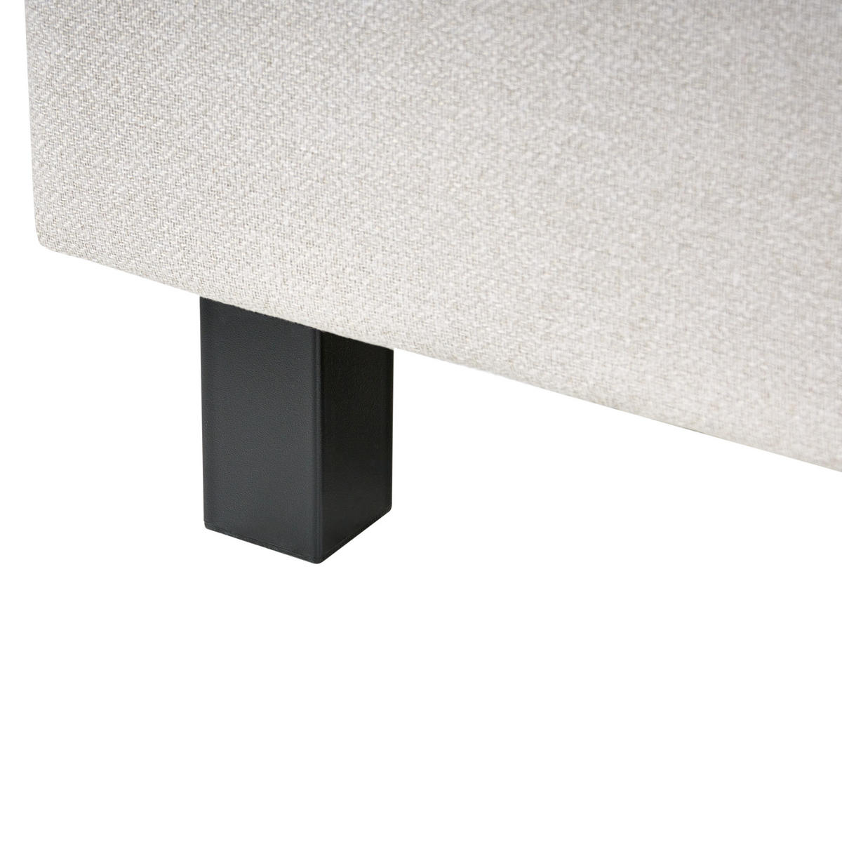 BETT mit Lattenrost 160/200 cm Stoff Beige Sennez - Beige, Textil (160/200cm) - Beliani