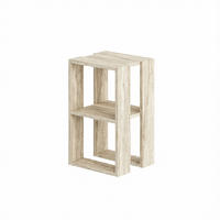 NACHTTISCH Lonie Travertine 34/30/55 cm - Beige, Holzwerkstoff (34/55/30cm) - Decortie