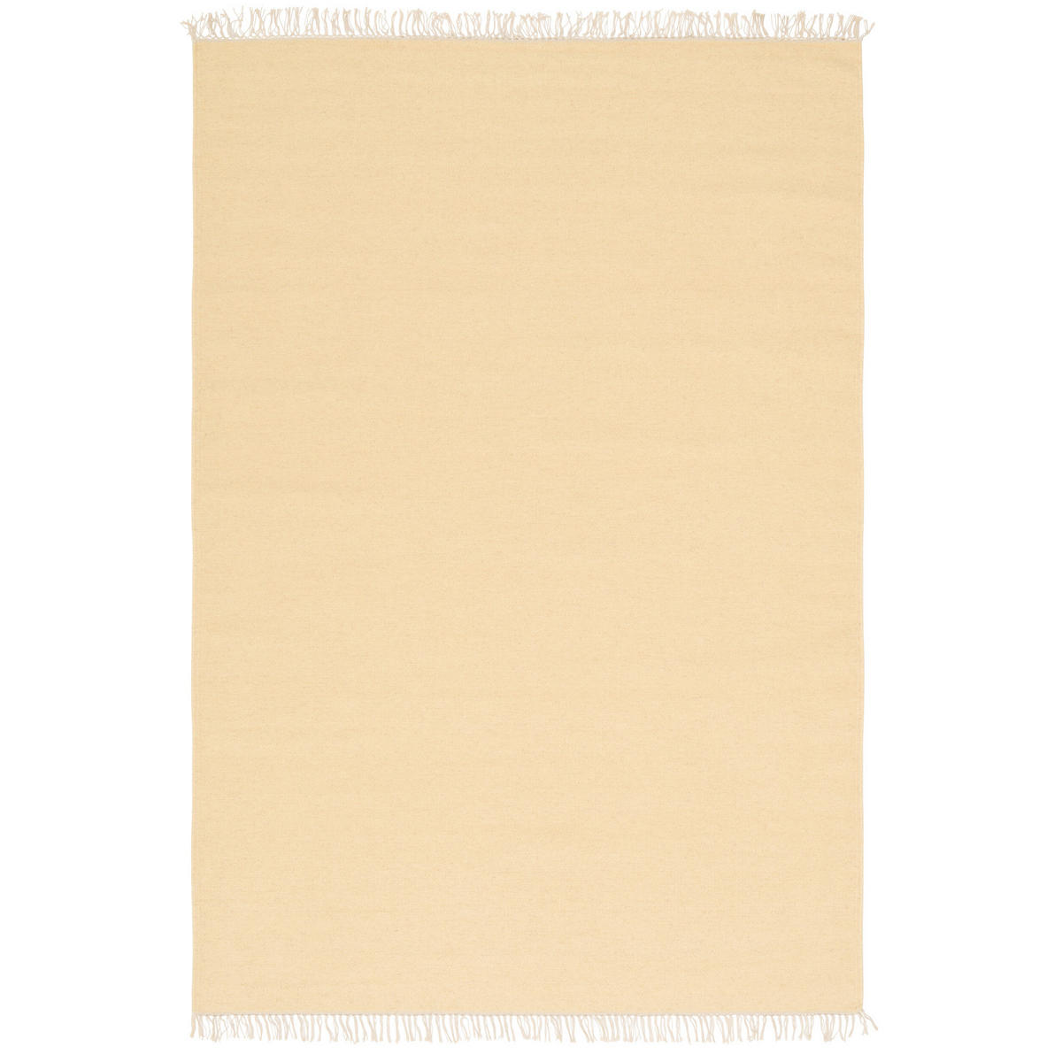 WOLLE NATUR TEPPICH KELIM MILA - Creme, Textil (70/140cm) - Pergamon
