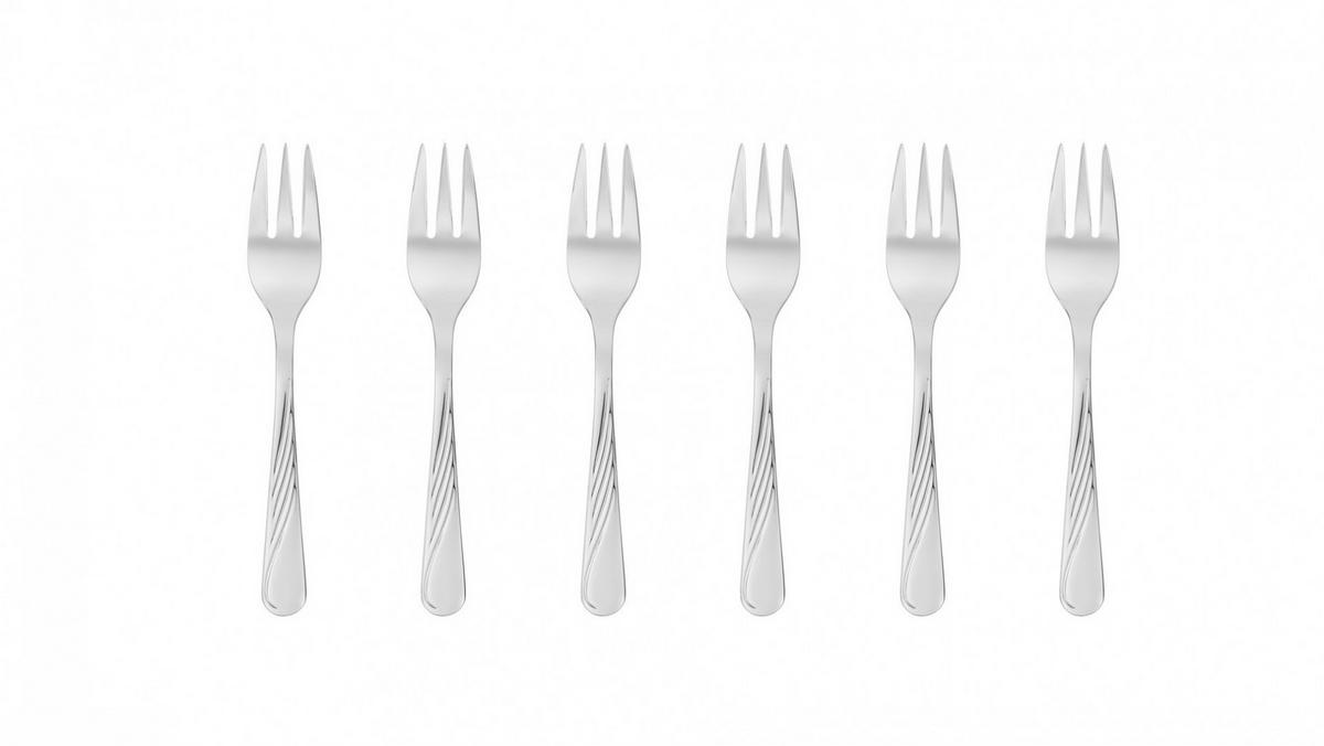 KUCHENGABELN Celestia Silber 20/15/2.5 cm Metall - Silberfarben, Metall - Mondex