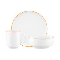 FRÜHSTÜCKS-SET Sento Home Pure Lines Mango Orange 18-tlg. - Orange, Keramik (2/2/2cm) - Seltmann Weiden