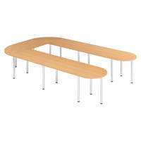 KONFERENZTISCH-SETS Serie-K 240/380/74 cm in Buchefarben - Buchefarben, Holzwerkstoff (240/380/74cm) - bümö