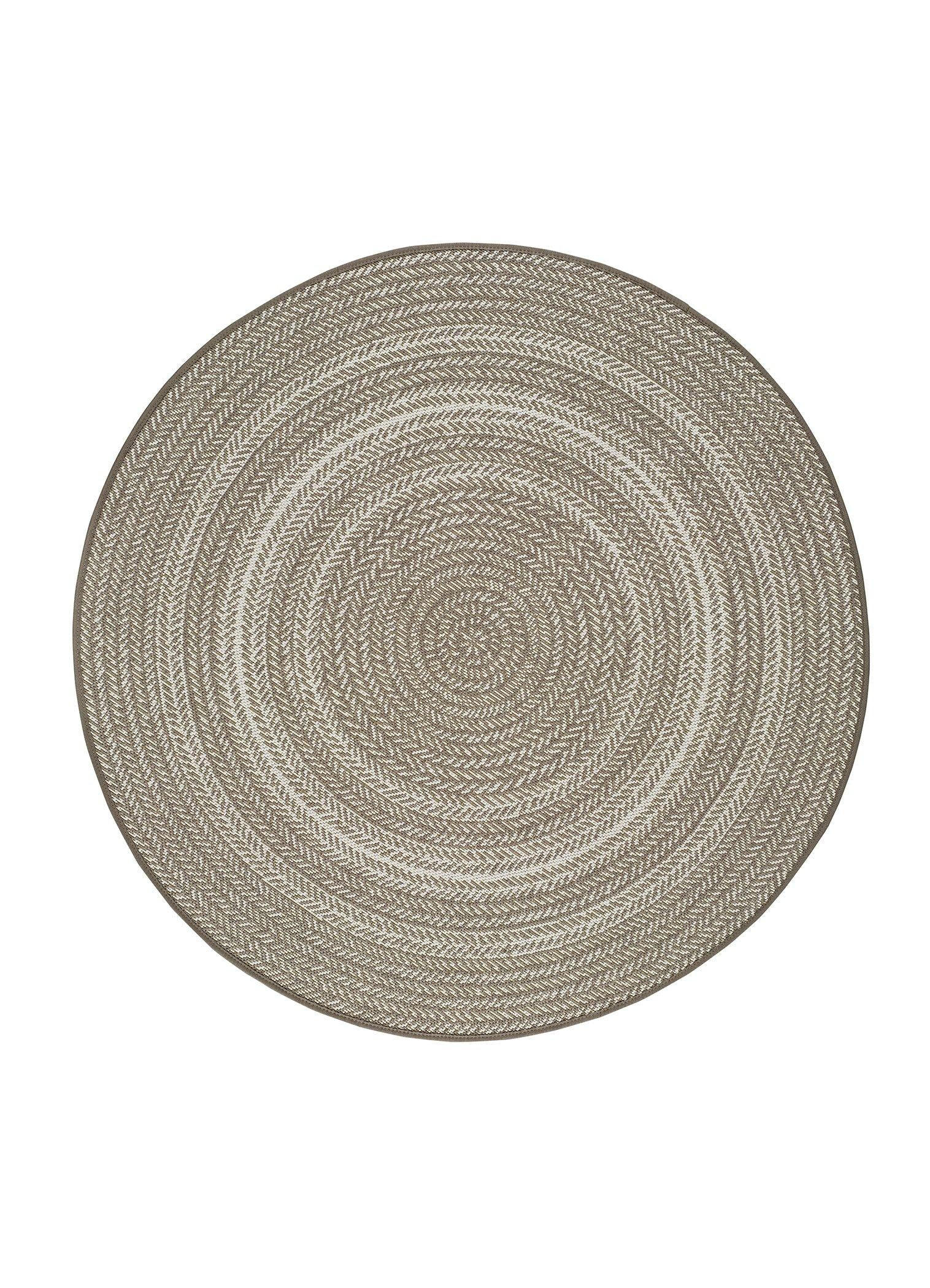 OUTDOORTEPPICH Taupe Silvana 120Ø cm - Taupe, Textil (120/120cm) - Atticgo