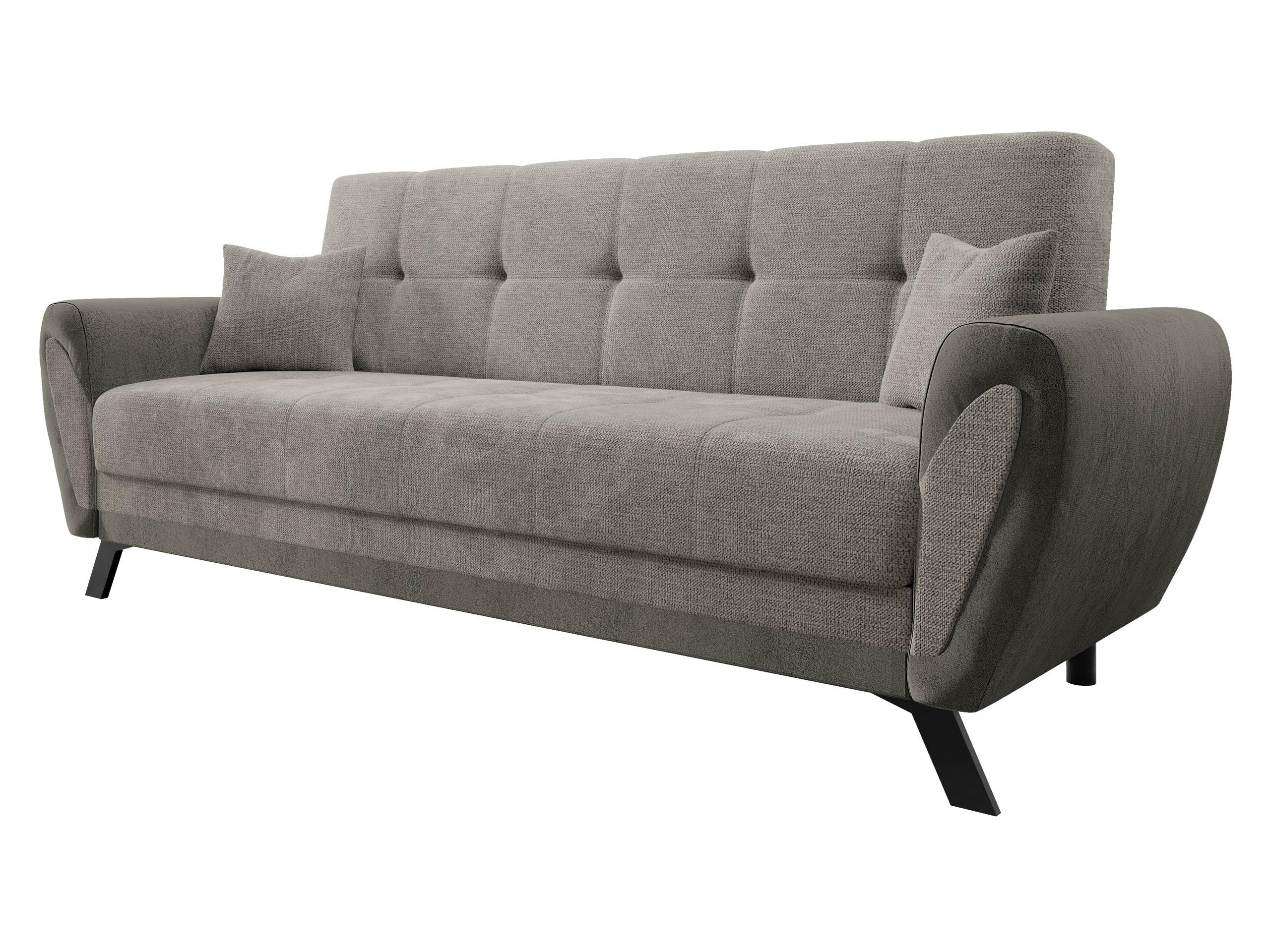 SCHLAFSOFA Kaja - Schwarz/Grau, Holz/Textil (228/93/90cm) - MIRJAN24