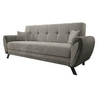 SCHLAFSOFA Kaja - Schwarz/Grau, Holz/Textil (228/93/90cm) - MIRJAN24