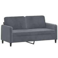 2-SITZER-SOFA Thompson - Grau, Naturmaterialien (158/77/80cm) - Nettlife