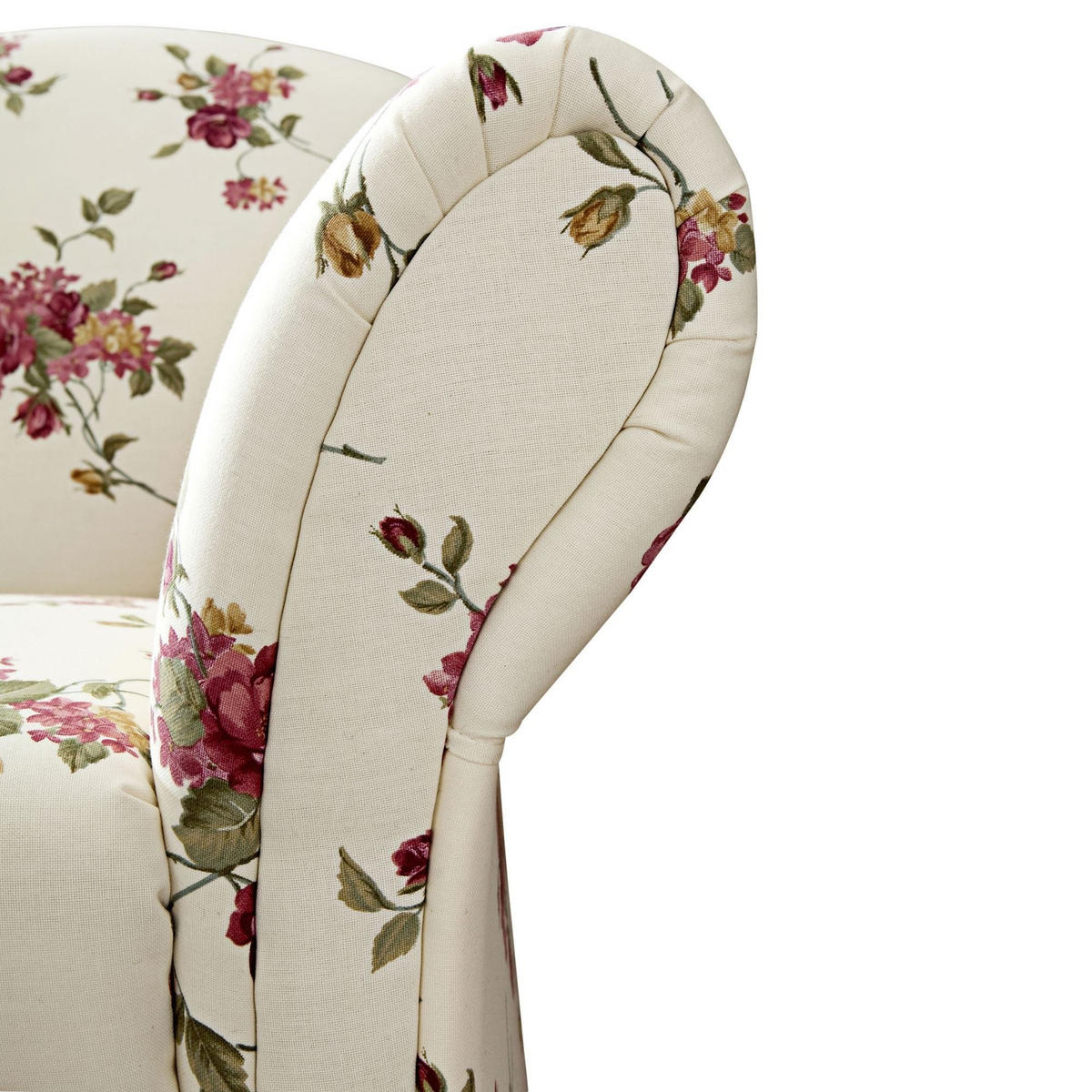 SOFA 2-Sitzer Kama Bezug Flachgewebe Buche nussbaum dunkel / beige - Weiß, Kunststoff (151/85/81cm) - 58aufmkessel