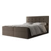 BOXBETT Dahlina 160/200 cm in Braun – mit Bettkasten und Luxus & Funktionalität - Schwarz/Braun, Holz/Holzwerkstoff (160/200cm) - AX Living