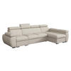 ECKSOFA Boston LCP, Seite: Rechts 1P(65)+2R+LCP - Silberfarben/Creme, Holz/Textil (320/170cm) - MIRJAN24