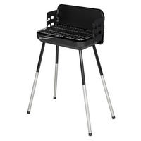 HOLZKOHLEGRILL Schwarz - Schwarz, Metall (33/74/56cm) - Somagic