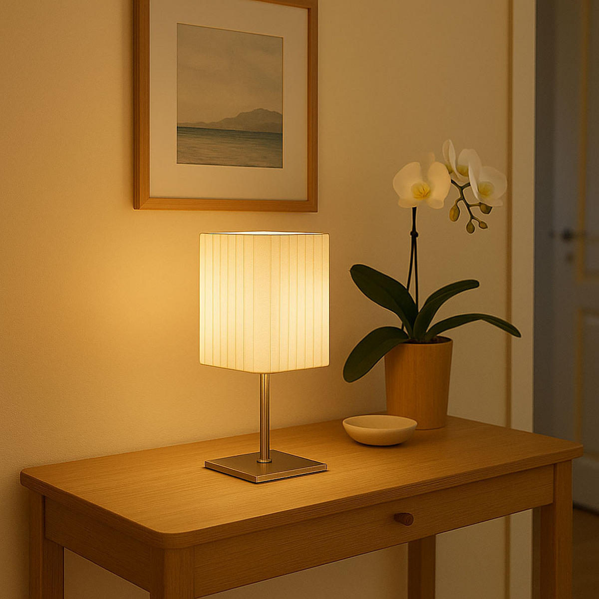 LED TISCHLEUCHTE BAILEY Metall Weiß - Weiß, Metall (10/10/26cm) - Globo Lighting