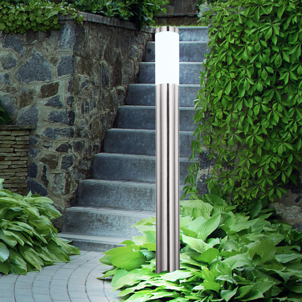 LED WEGLEUCHTE Edelstahl Silber - Silberfarben, Metall (11/80/80cm) - Globo Lighting