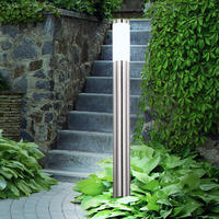 LED WEGLEUCHTE Edelstahl Silber - Silberfarben, Metall (11/80/80cm) - Globo Lighting