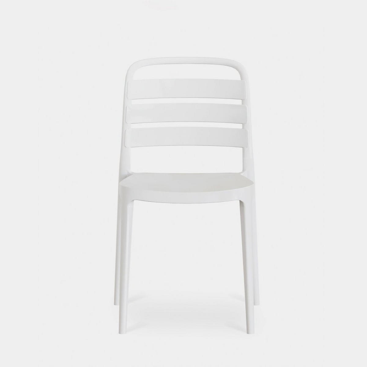 STUHL FÜR DRAUSSEN Zira Weiß 42 cm x 80 cm - Weiß, Kunststoff (42/80/52cm)