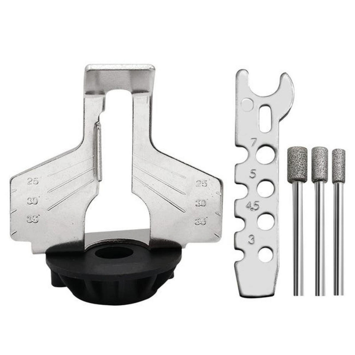 SCHLEIFGERÄT – 5-teiliges Set, inklusive Polierzubehör, Bohrmaschinenadapter und Zubehör für Rotationswerkzeuge - Schwarz, Metall (4/6/6.6cm) - DCA