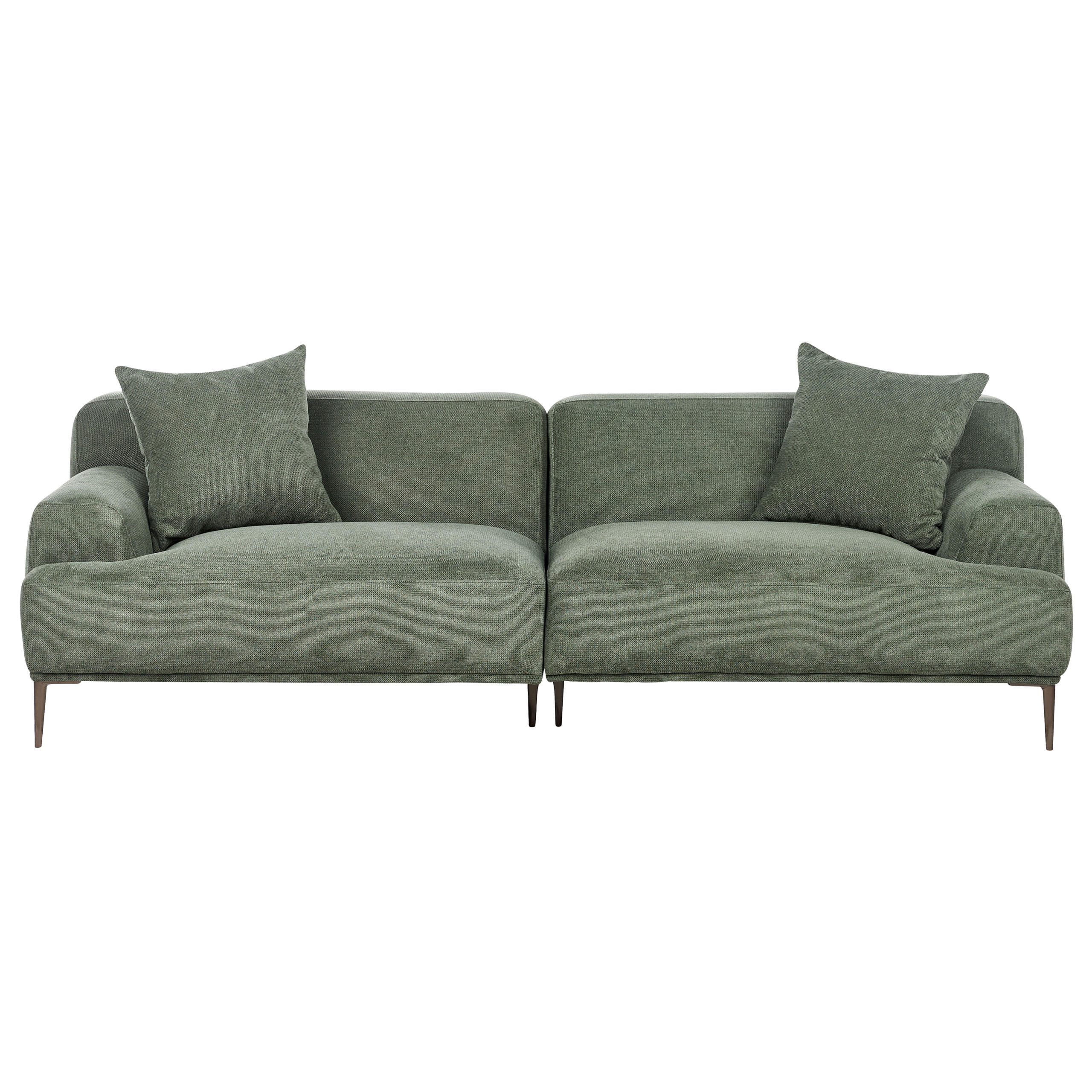 3-SITZER-SOFA Stoff Grün Matila - Grün, Textil (233/70/94cm) - Beliani