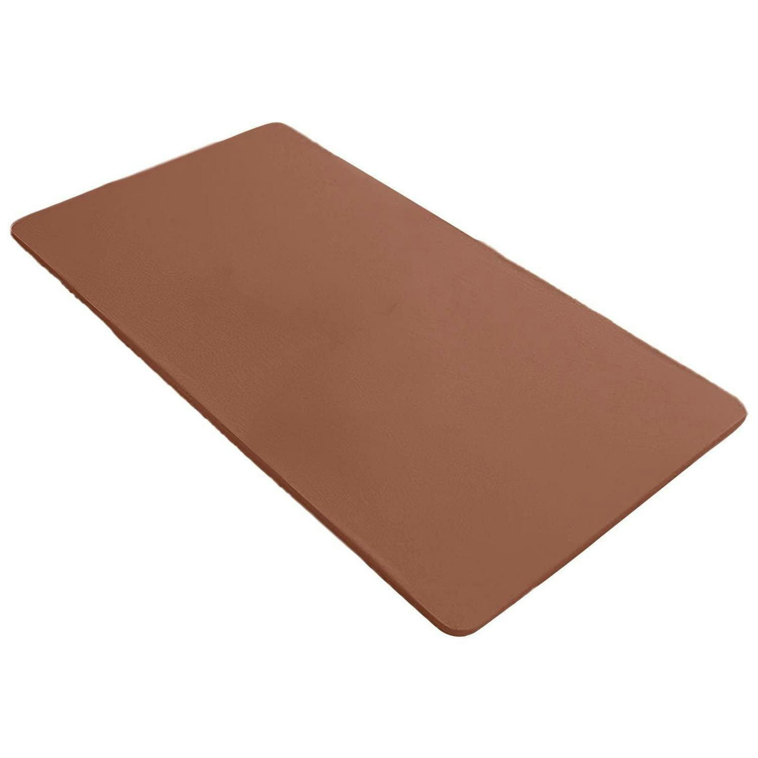 TISCHTUCH PU-Leder Rechteckig Kaffee 60 x 120 cm - Braun, Kunststoff (120/60/1.5cm)
