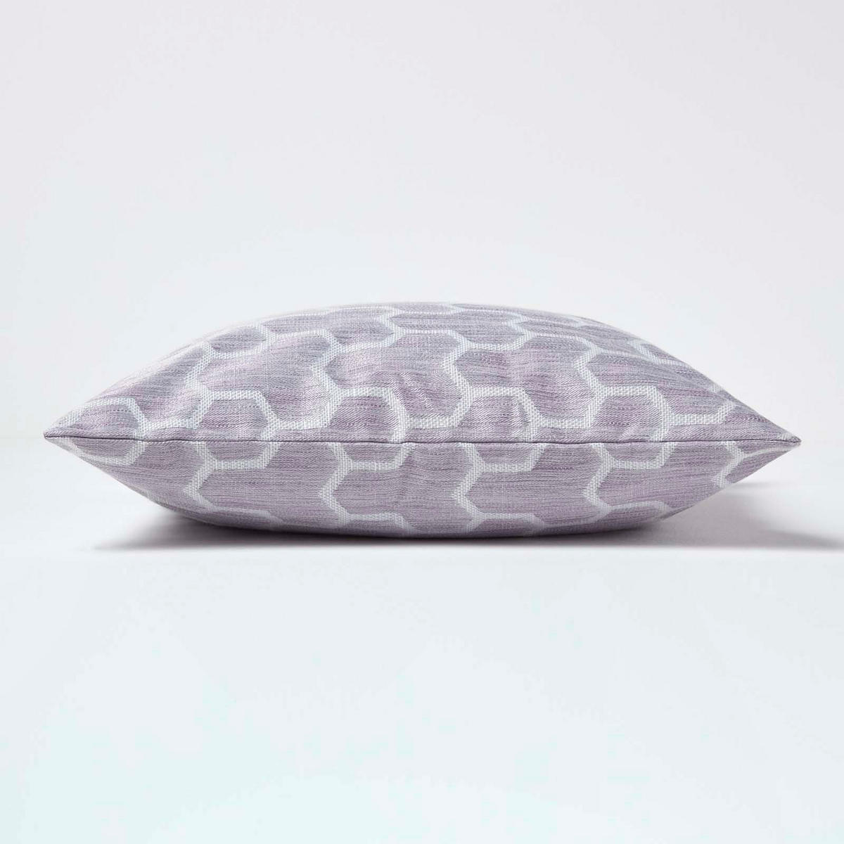 KISSENHÜLLE Jacquard geometrisch 45/45 cm - Flieder, Textil (45/45cm) - Homescapes